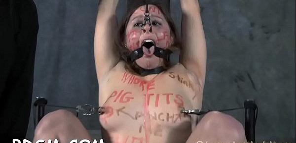 Caged up women are forced to pleasured each other